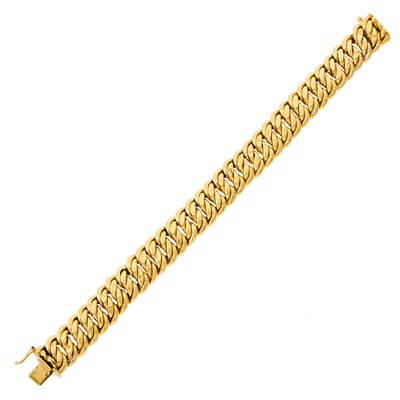 Lot 1023 - Gold Link Bracelet
