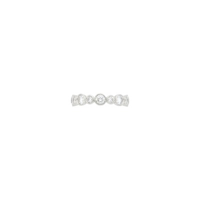 Lot 84 - Tiffany & Co. Platinum and Diamond Band Ring