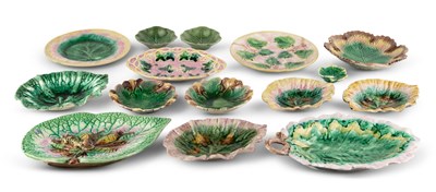 Lot 168 - Group of Griffen, Smith & Hill Etruscan Majolica Table Articles