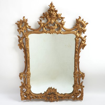 Lot 259 - Italian Rococo Style Giltwood Mirror