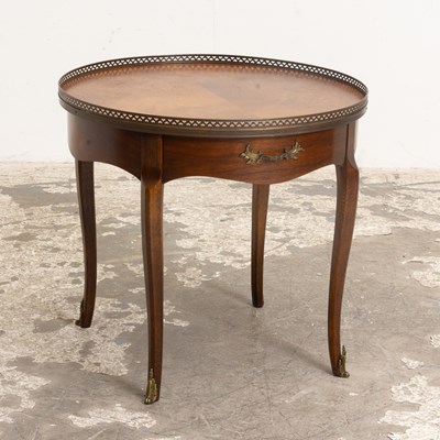 Lot 329 - Baker Mahogany Louis VX Style Gallery Table