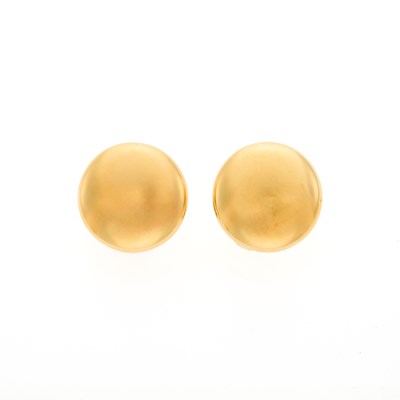 Lot 1022 - Pair of Gold Earrings