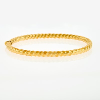 Lot 1160 - Gold Bangle Bracelet