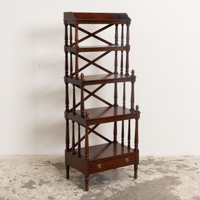 Lot 338 - George IV Style Mahogany Five-Tier Etagere
