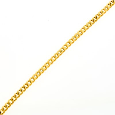 Lot 1158 - Gold Curb Link Bracelet