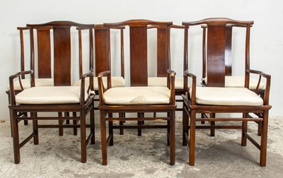 Lot 23 - Set of Six Baker Chinese Style Dining Chairs