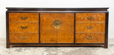 Lot 58 - Burlwood and Lacquer Century Dresser