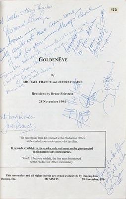 Lot 116 - A signed script for James Bond's GoldenEye
