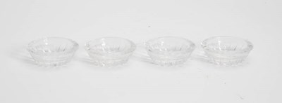 Lot 372 - Set of Four Val Saint Lambert Glass Ashtrays