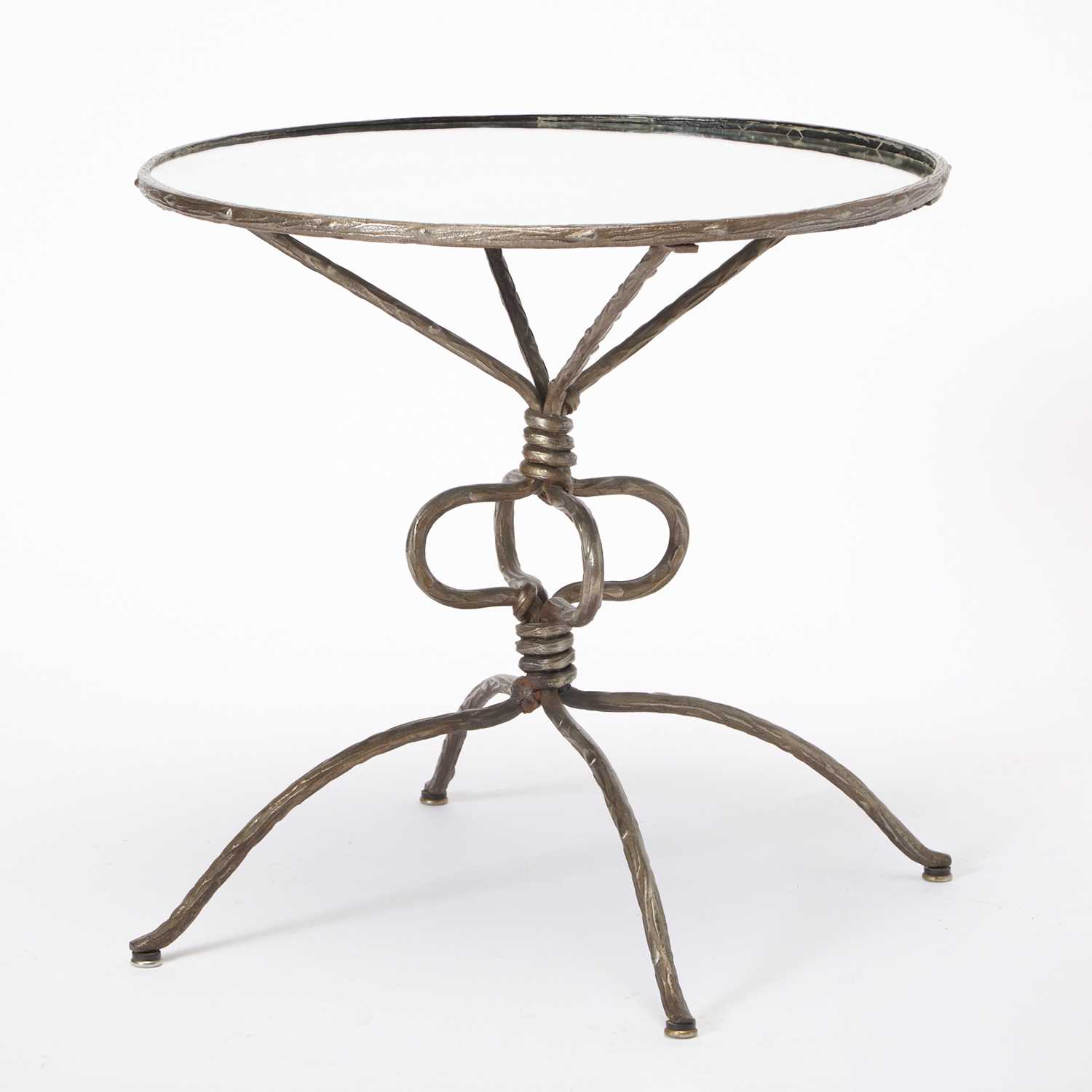 Lot 283 - Iron and Glass Occasional Table