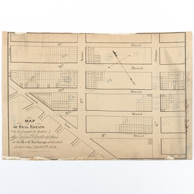 Lot 237 - Map of Real Estate leased by Bleecker & Sons