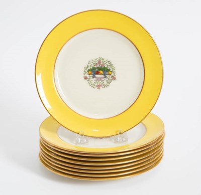 Lot 384 - Set of Nine Lenox Porcelain Bread Plates