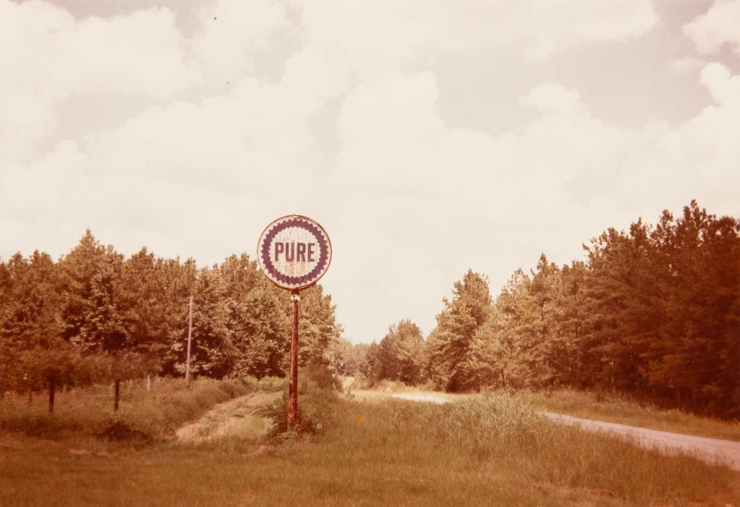 Lot 30 - William Christenberry, Pure Oil Sign in Landscape, Near Marion, Alabama, 1977