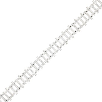 Lot 43 - White Gold and Diamond Bracelet