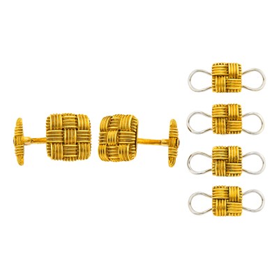 Lot 101 - Roberto Coin Gold and Ruby Dress Set