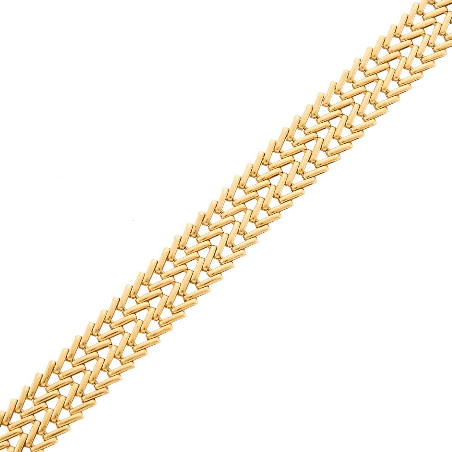 Lot 1033 - Gold Link Bracelet