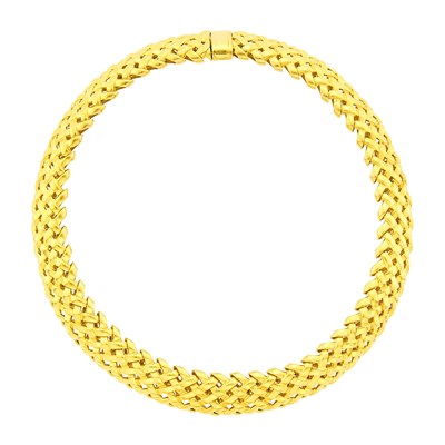 Lot 9 - Tiffany & Co. Gold 'Vannerie' Necklace