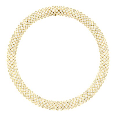Lot 129 - Hammerman Brothers Gold and Diamond Necklace