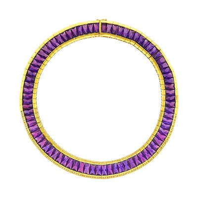 Lot 131 - H. Stern Gold, Amethyst and Diamond Necklace
