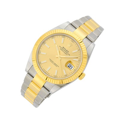 Lot 54 - Rolex Gentleman's Stainless Steel and Gold 'Datejust' Wristwatch, Ref. 126333
