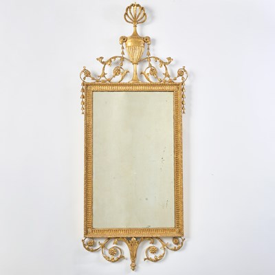 Lot 464 - Late George III Giltwood Mirror