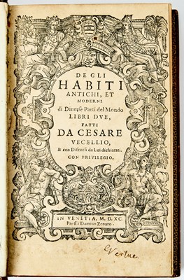 Lot 19 - The first edition of the first illustrated book on costume