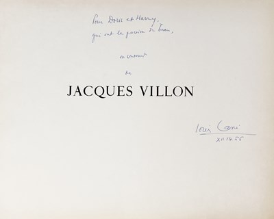 Lot 165 - Signed by the publisher in memory of Jacques Villon