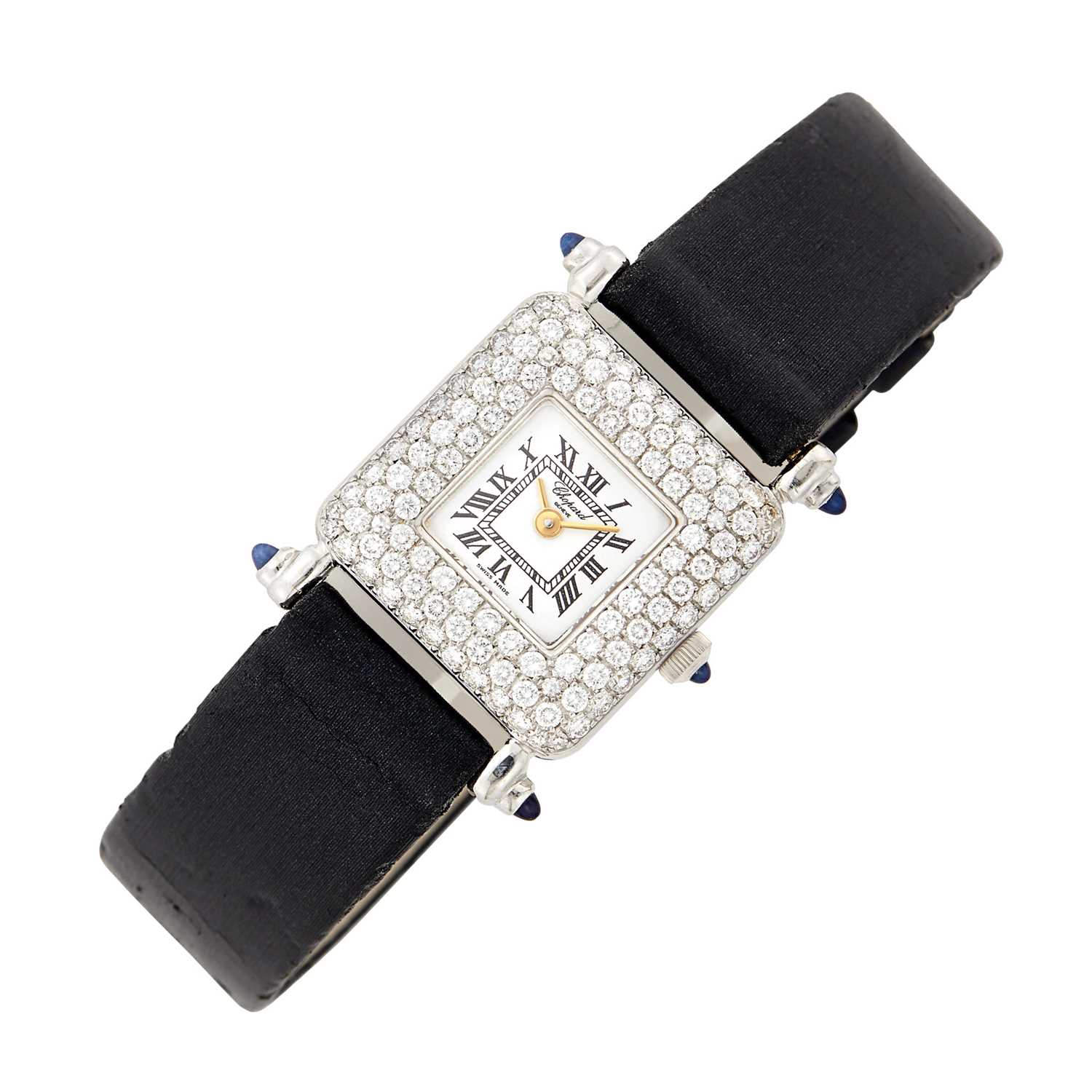 Lot 51 - Chopard White Gold and Diamond 'Les Classiques' Wristwatch