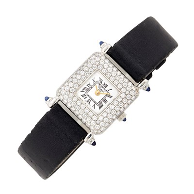 Lot 51 - Chopard White Gold and Diamond 'Les Classiques' Wristwatch