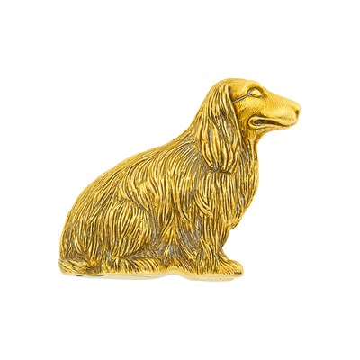 Lot 122 - Cartier Gold Dog Pill Box