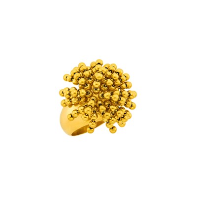 Lot 44 - Cartier Gold 'Nouvelle Vague' Perruque Ring
