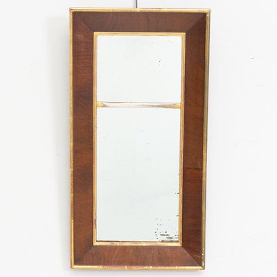 Lot 145 - Mahogany and Brass Rectangular Mirror