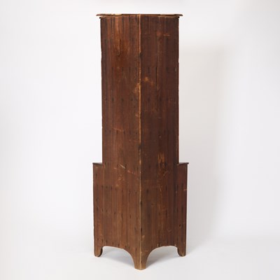 Lot 1153 - Red Painted Pine Corner Cupboard