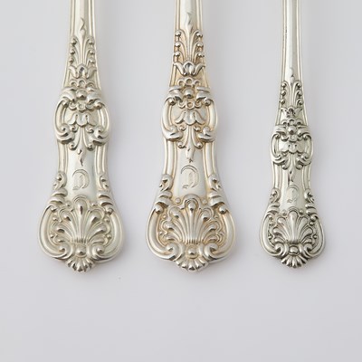 Lot 236 - Tiffany & Co. Sterling Silver "English King" Pattern Flatware Service