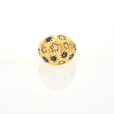 Lot 2187 - Gold, Sapphire and Diamond Ring