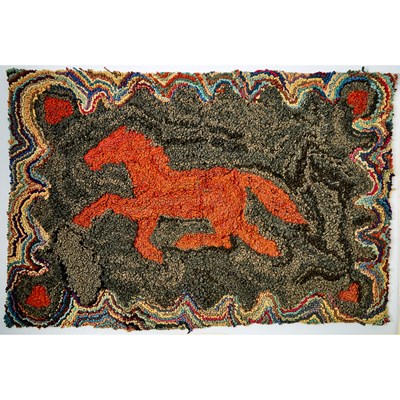 Lot 1261 - American Hooked Rug