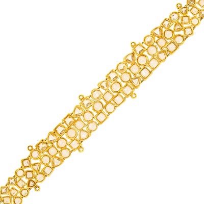 Lot 119 - H. Stern Gold, Quartz and Diamond 'Jaipur' Bracelet