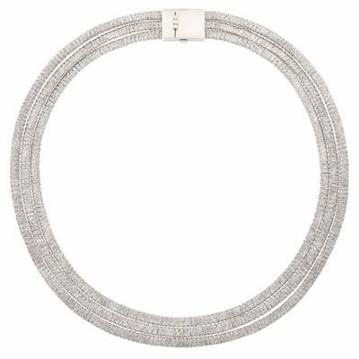 Lot 57 - H. Stern Triple Strand White Gold and Diamond 'Twist' Necklace