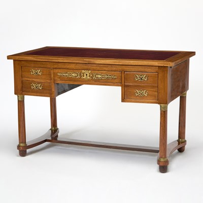 Lot 392 - Restauration Gilt Bronze Mounted Mahogany Writing Table