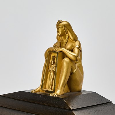 Lot 362 - Empire Ormolu and Patinated Bronze Portico Clock, by Jean-Antoine Lépine