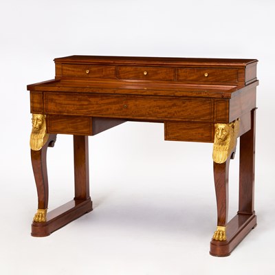 Lot Empire Ormolu-Mounted Mahogany Desk