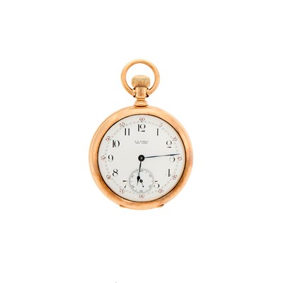 Lot 1170 - Waltham Gold Open Face Pocket Watch, Retailed by Thrall