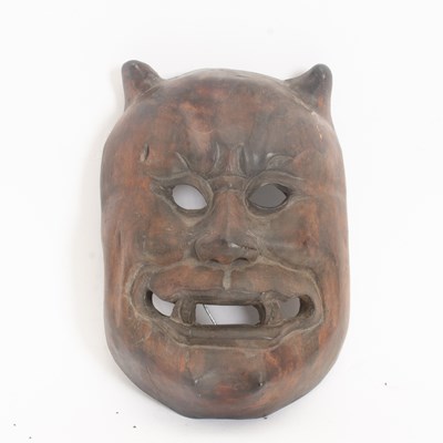Lot 14 - Japanese Wood Demon Mask