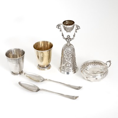 Lot 121 - Group of Continental Silver Table Articles