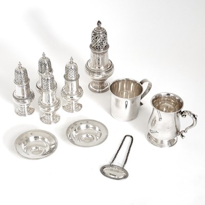 Lot 116 - Group of English Sterling Silver Table Articles