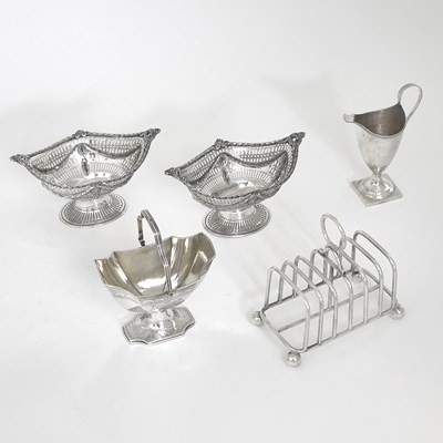 Lot 117 - Group of English Sterling Silver Table Articles