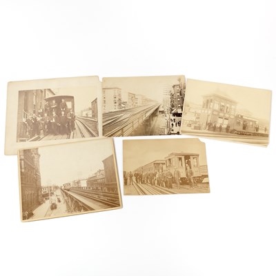 Lot 374 - Photographs of New York City's elevated railways