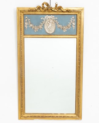 Lot 25 - French Style Giltwood Trumeau Mirror
