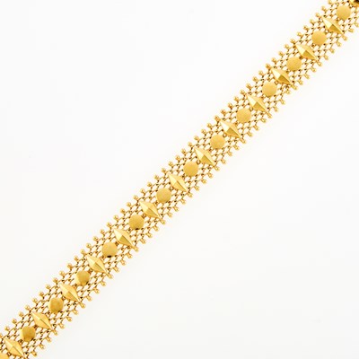 Lot 1236 - Gold Mesh Bracelet