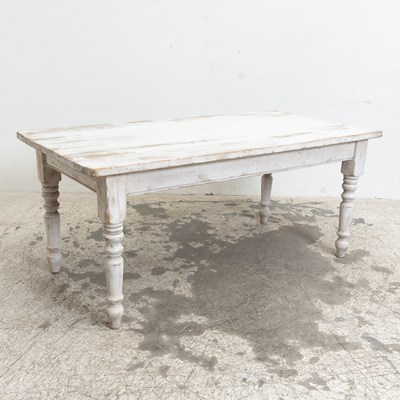 Lot 238 - White Painted Farm Table